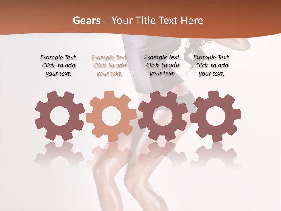 Dancer Elegance Fine Art Portrait PowerPoint Template