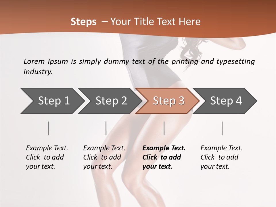 Dancer Elegance Fine Art Portrait PowerPoint Template