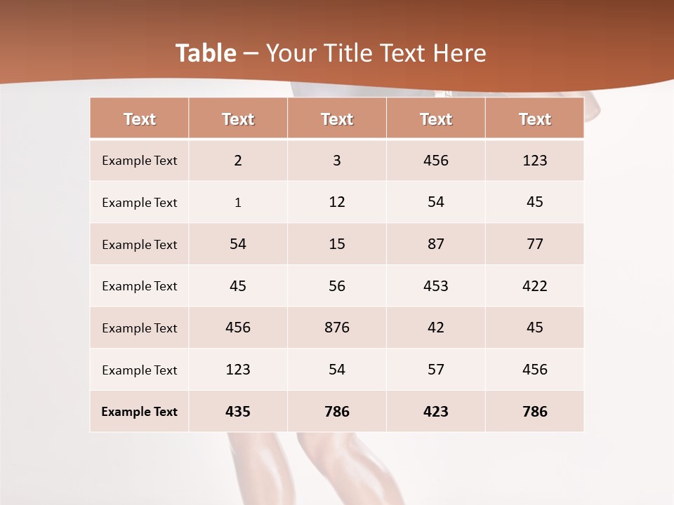 Dancer Elegance Fine Art Portrait PowerPoint Template