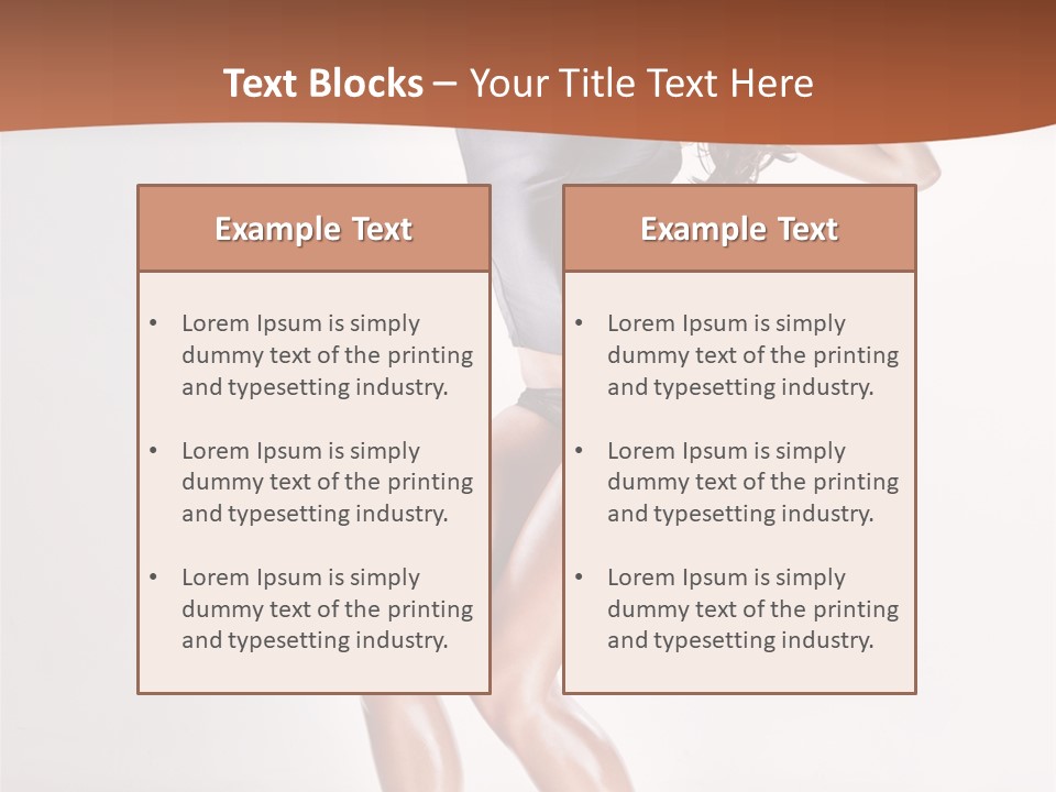 Dancer Elegance Fine Art Portrait PowerPoint Template