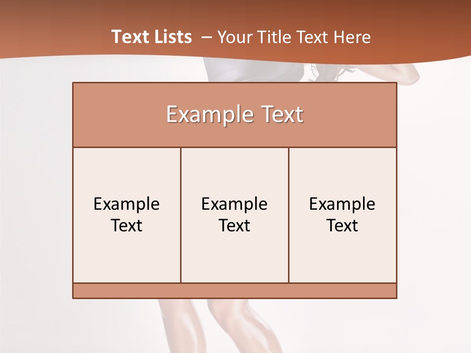 Dancer Elegance Fine Art Portrait PowerPoint Template
