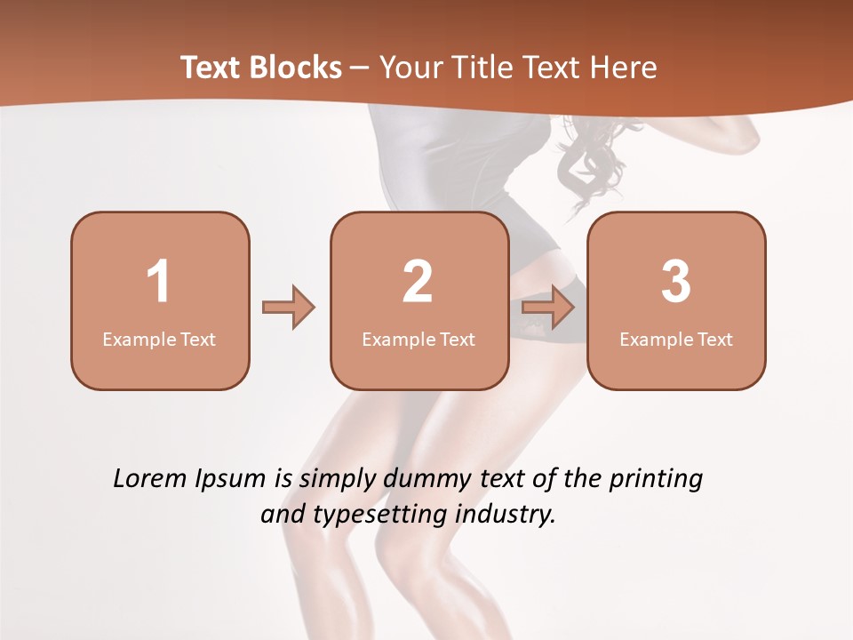 Dancer Elegance Fine Art Portrait PowerPoint Template