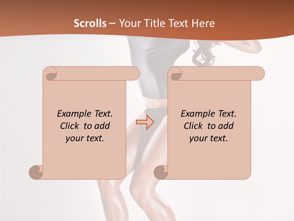 Dancer Elegance Fine Art Portrait PowerPoint Template
