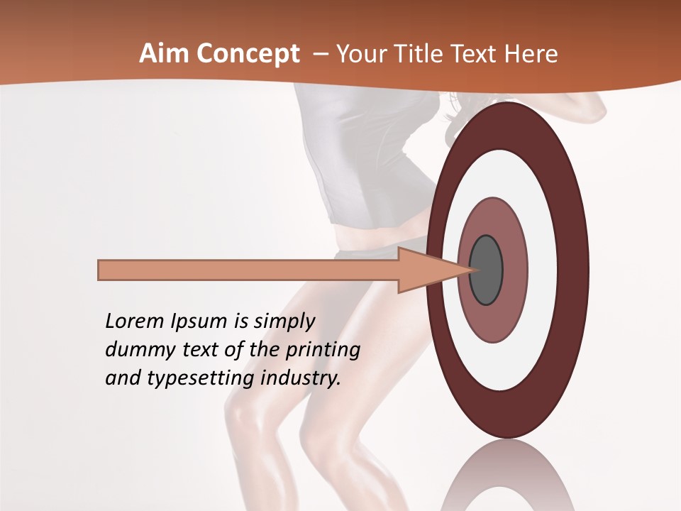 Dancer Elegance Fine Art Portrait PowerPoint Template