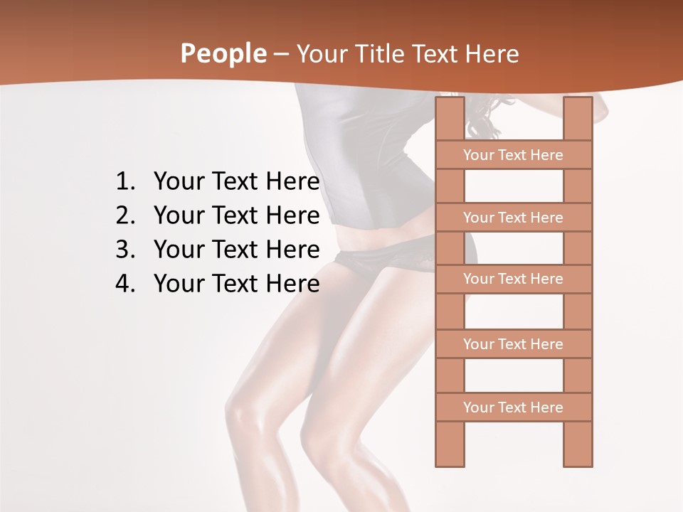 Dancer Elegance Fine Art Portrait PowerPoint Template