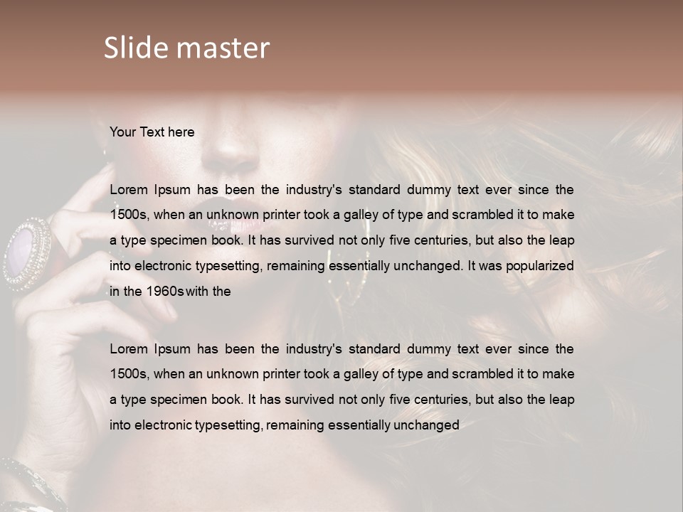 Healthy Shine Red PowerPoint Template