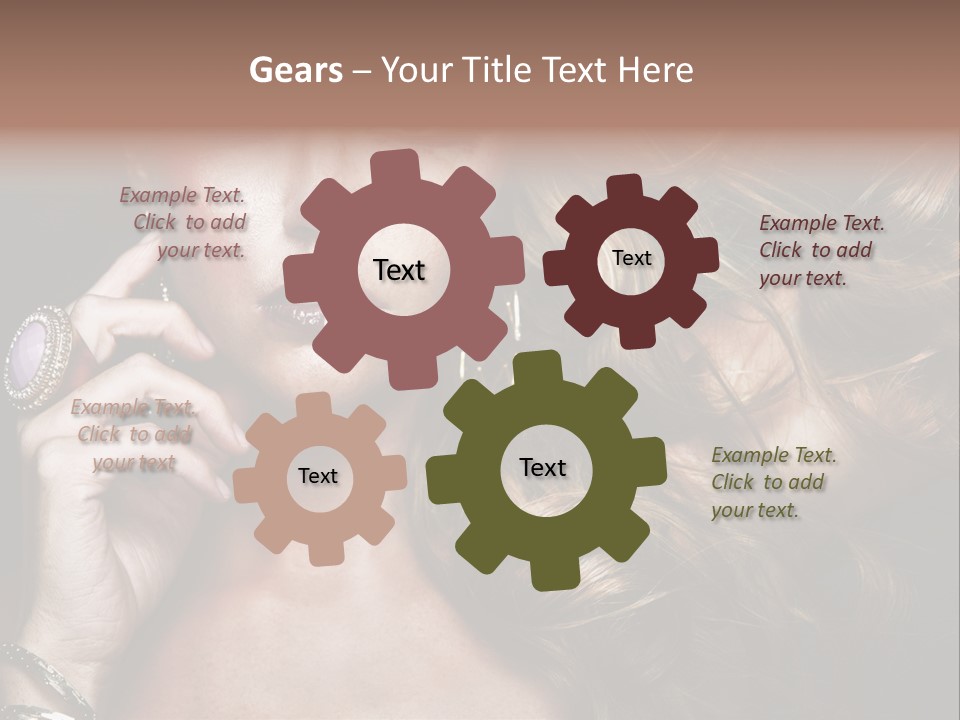 Healthy Shine Red PowerPoint Template