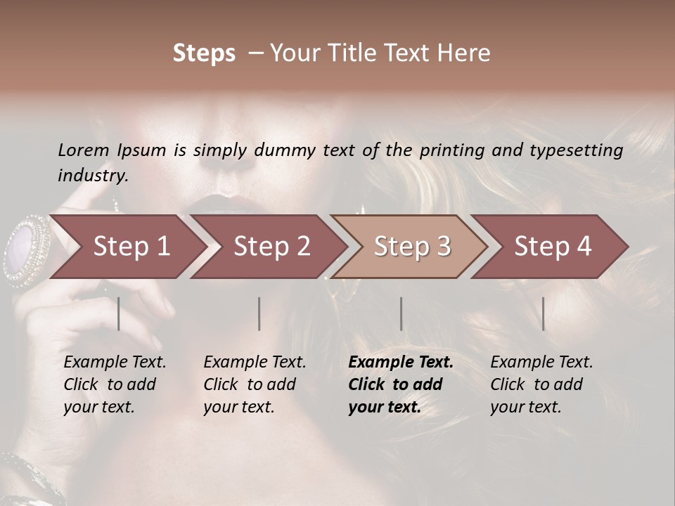 Healthy Shine Red PowerPoint Template