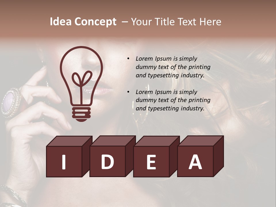 Healthy Shine Red PowerPoint Template