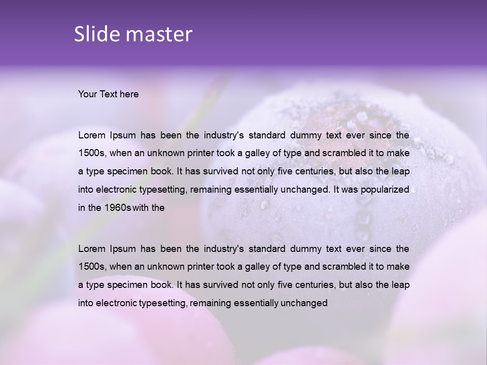 Nobody Red Snow PowerPoint Template