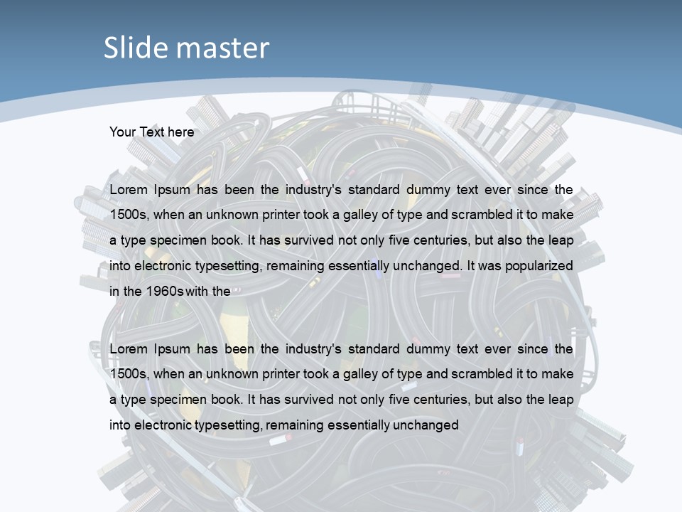 Chaotic Plane Travel PowerPoint Template