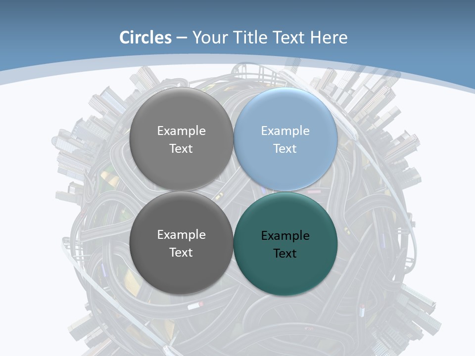 Chaotic Plane Travel PowerPoint Template