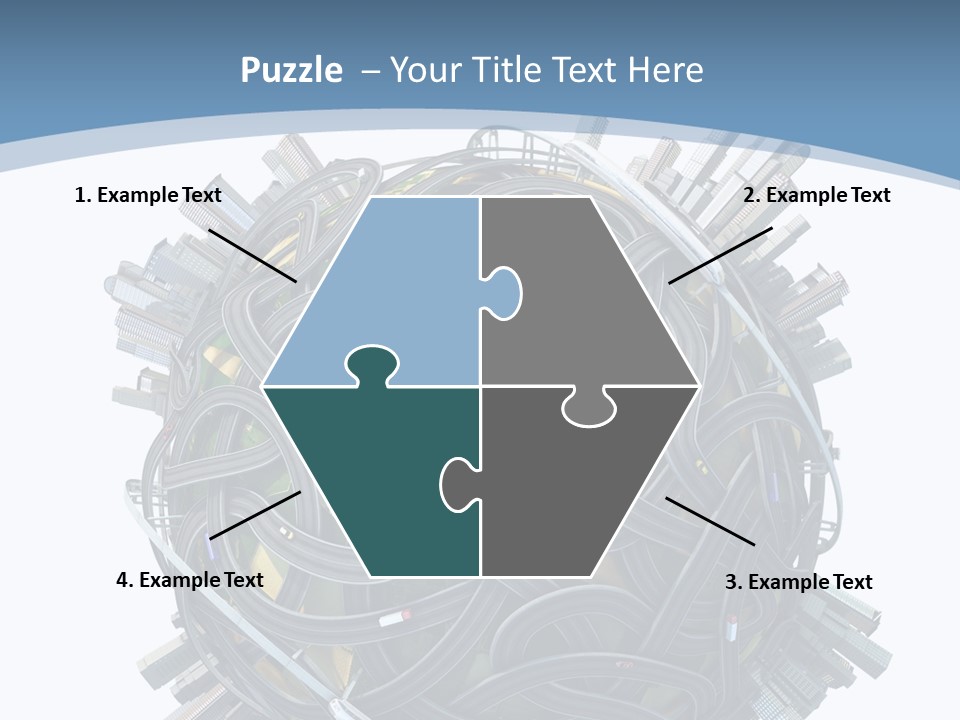 Chaotic Plane Travel PowerPoint Template