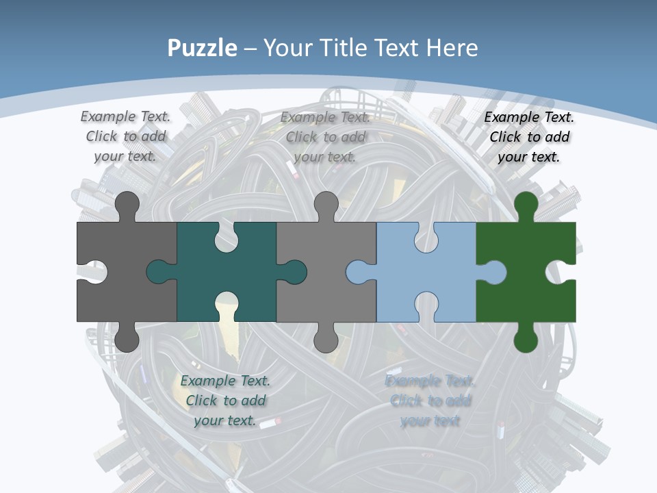 Chaotic Plane Travel PowerPoint Template