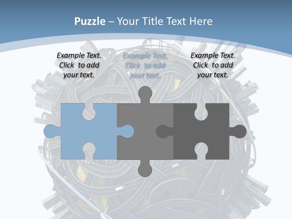 Chaotic Plane Travel PowerPoint Template