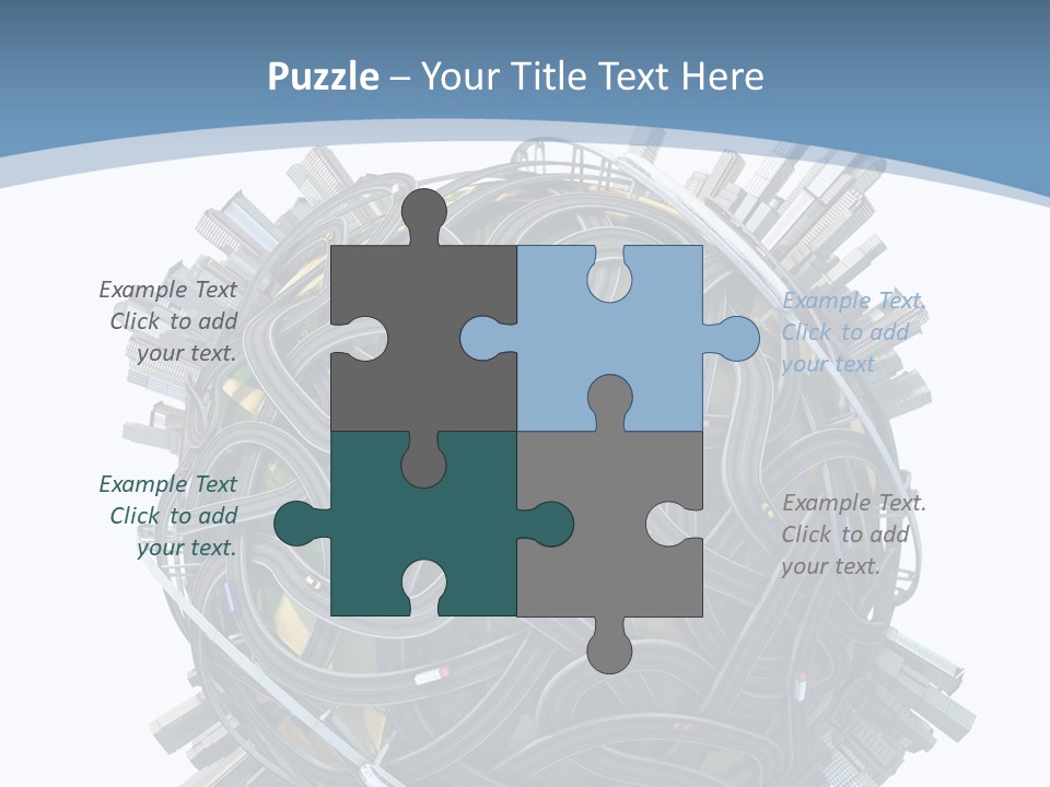 Chaotic Plane Travel PowerPoint Template