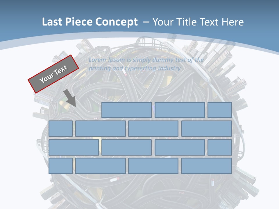 Chaotic Plane Travel PowerPoint Template