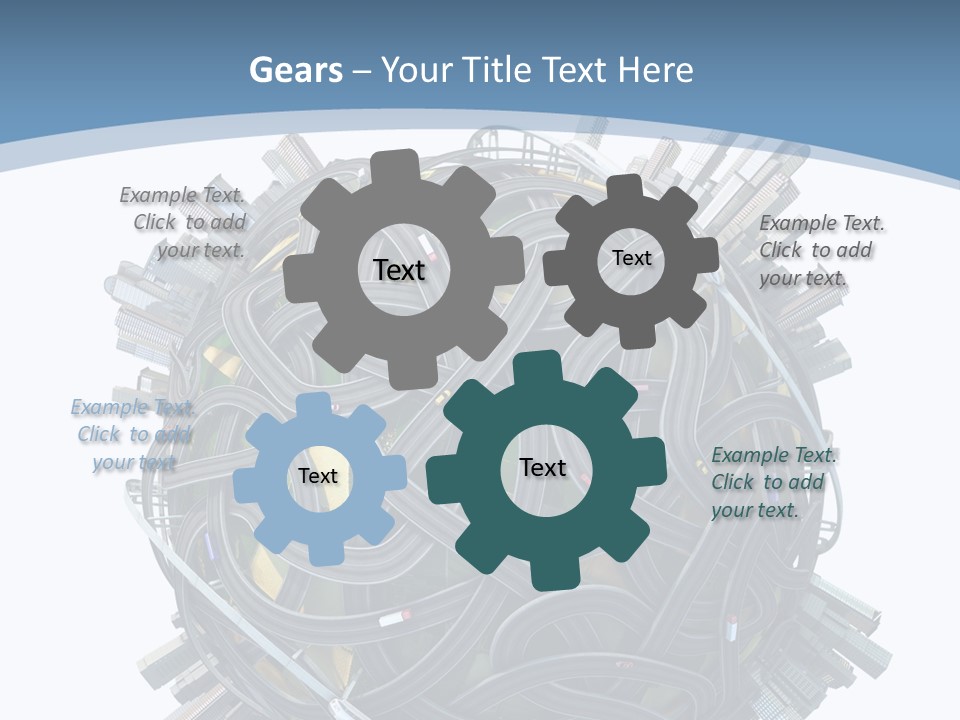 Chaotic Plane Travel PowerPoint Template