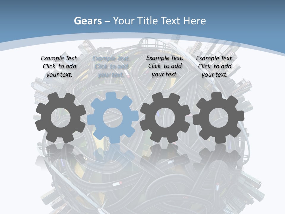 Chaotic Plane Travel PowerPoint Template