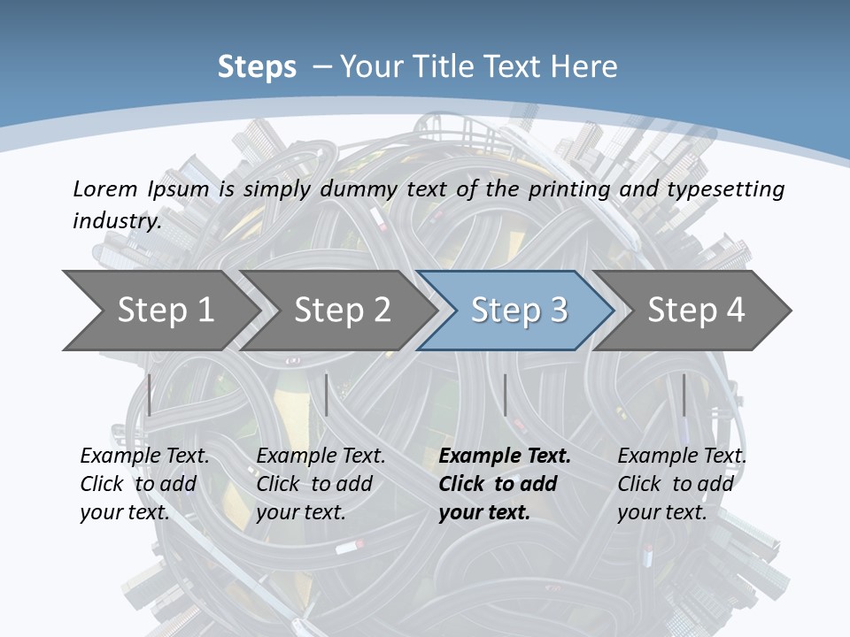 Chaotic Plane Travel PowerPoint Template