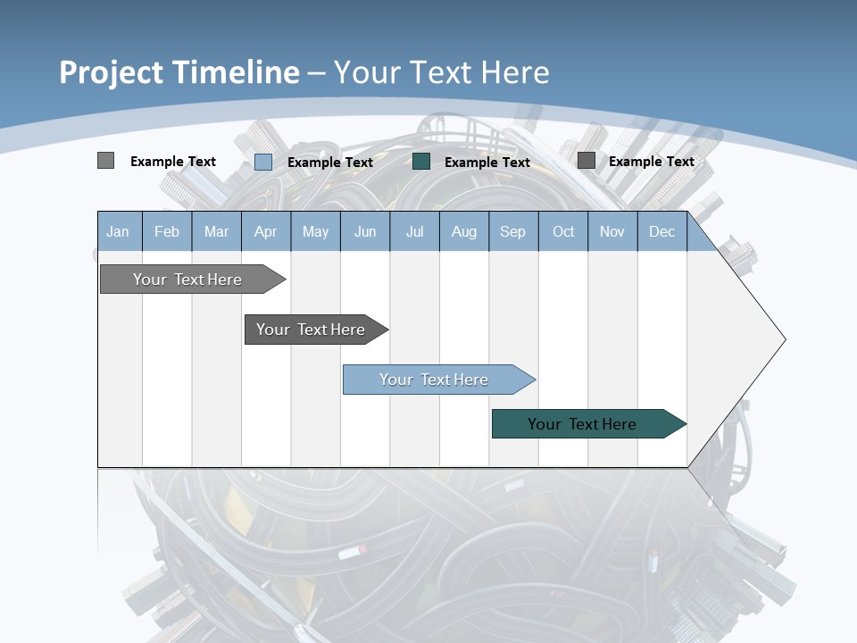 Chaotic Plane Travel PowerPoint Template