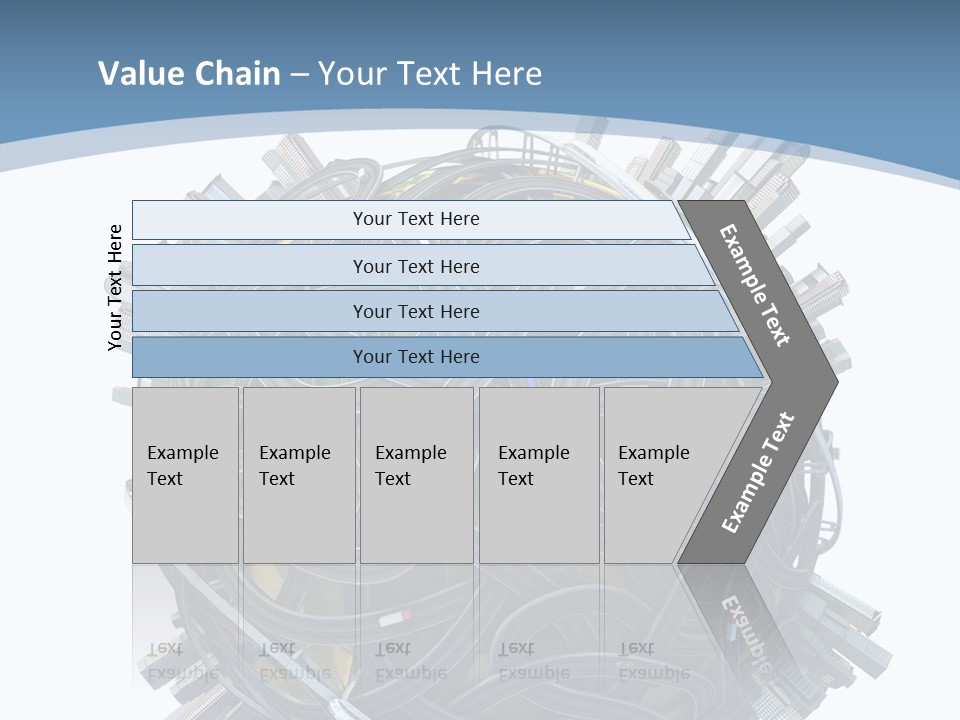 Chaotic Plane Travel PowerPoint Template
