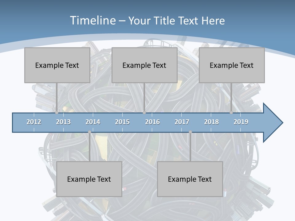 Chaotic Plane Travel PowerPoint Template