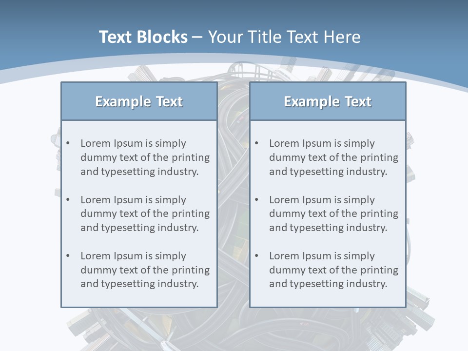 Chaotic Plane Travel PowerPoint Template