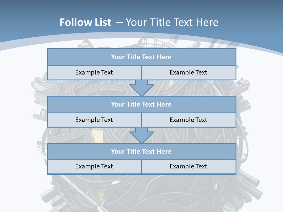 Chaotic Plane Travel PowerPoint Template
