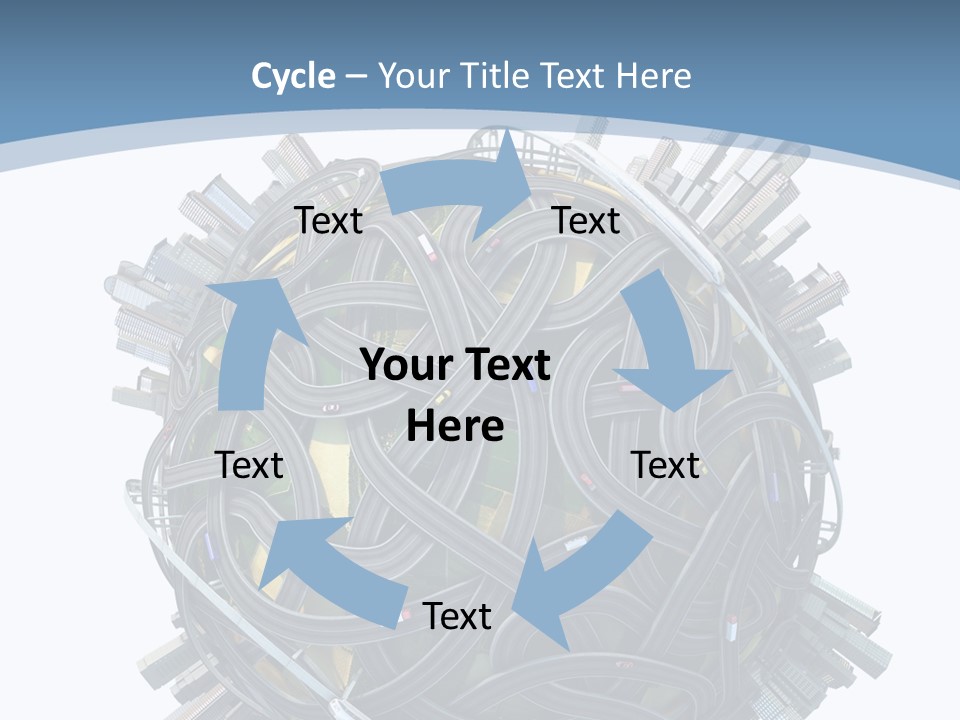 Chaotic Plane Travel PowerPoint Template