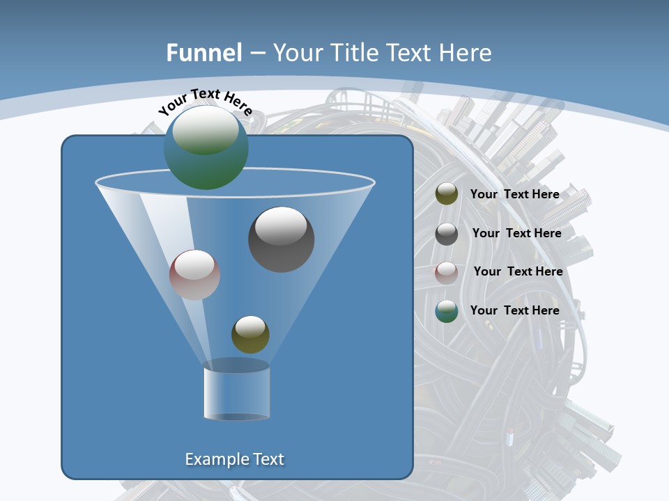 Chaotic Plane Travel PowerPoint Template
