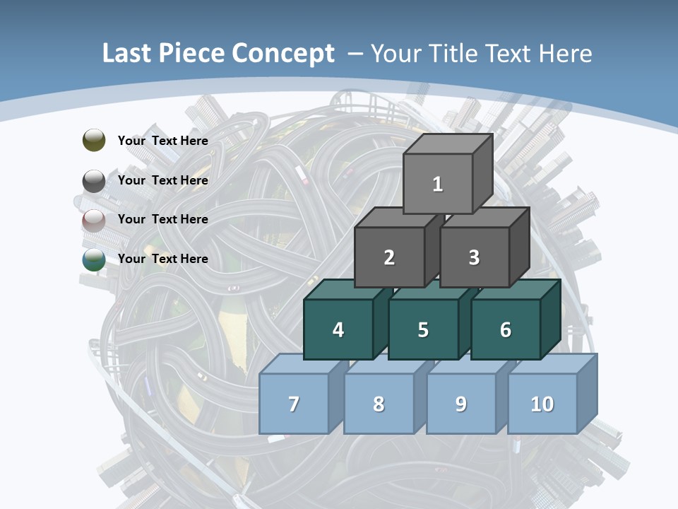 Chaotic Plane Travel PowerPoint Template