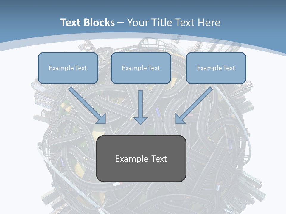 Chaotic Plane Travel PowerPoint Template