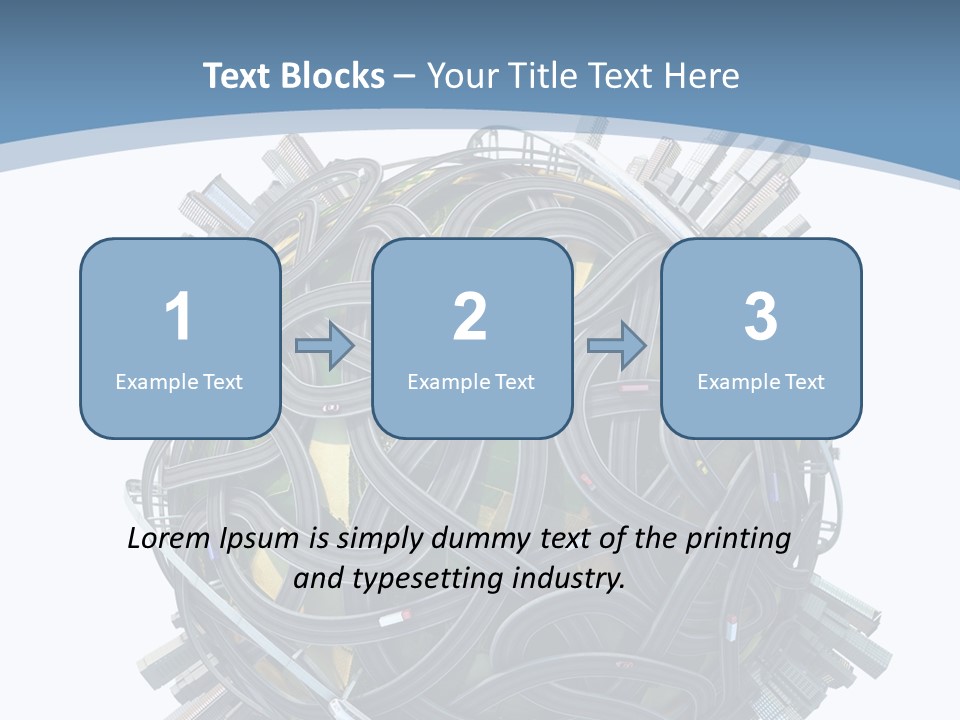 Chaotic Plane Travel PowerPoint Template