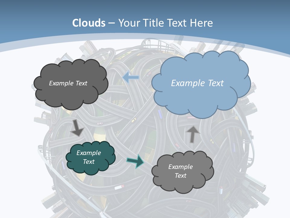 Chaotic Plane Travel PowerPoint Template
