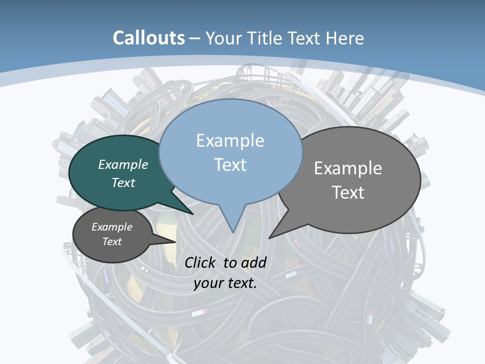 Chaotic Plane Travel PowerPoint Template