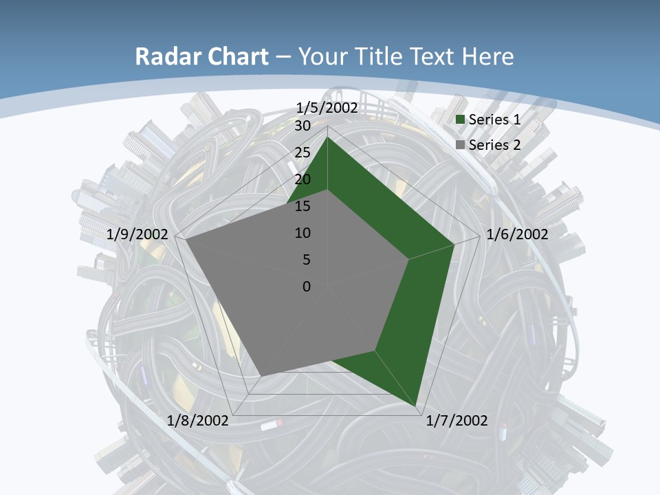 Chaotic Plane Travel PowerPoint Template