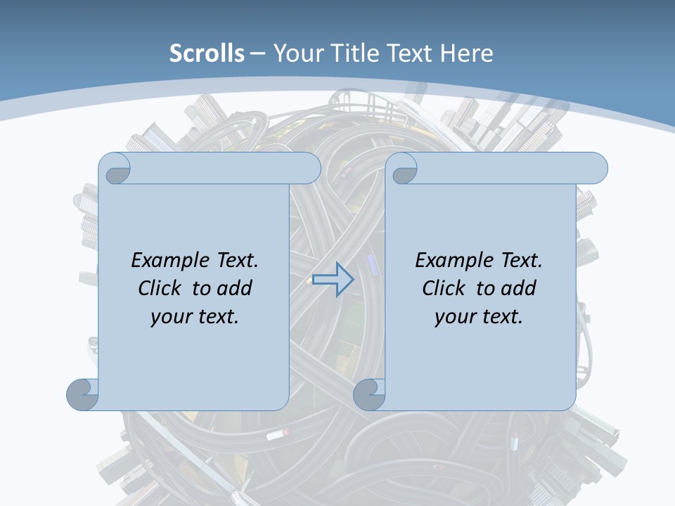 Chaotic Plane Travel PowerPoint Template