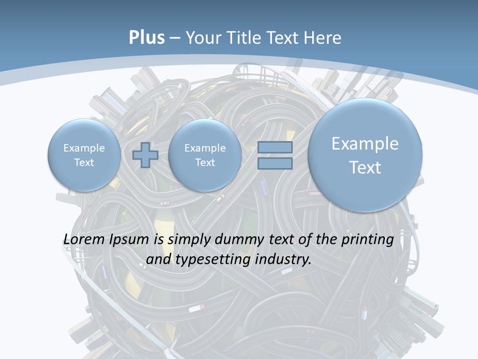 Chaotic Plane Travel PowerPoint Template