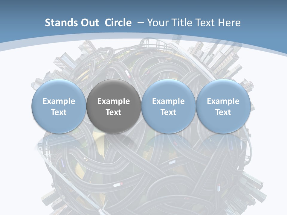 Chaotic Plane Travel PowerPoint Template