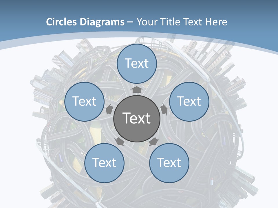 Chaotic Plane Travel PowerPoint Template