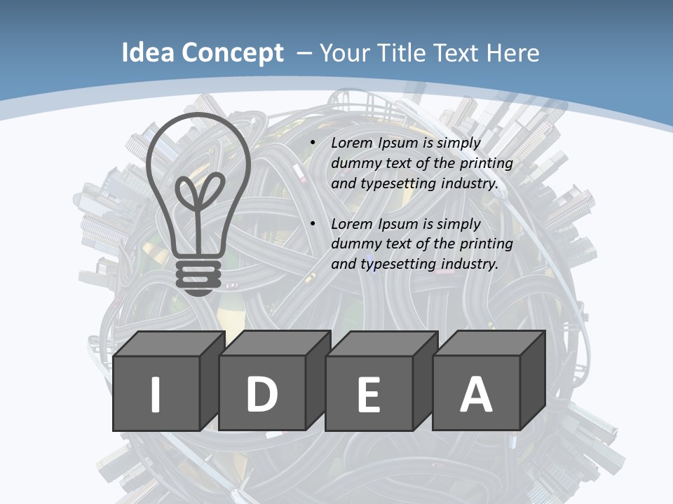 Chaotic Plane Travel PowerPoint Template