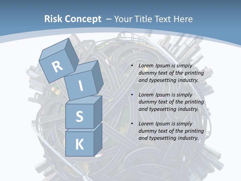 Chaotic Plane Travel PowerPoint Template