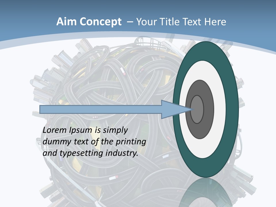 Chaotic Plane Travel PowerPoint Template