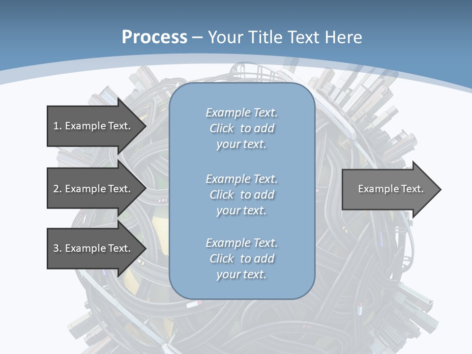 Chaotic Plane Travel PowerPoint Template