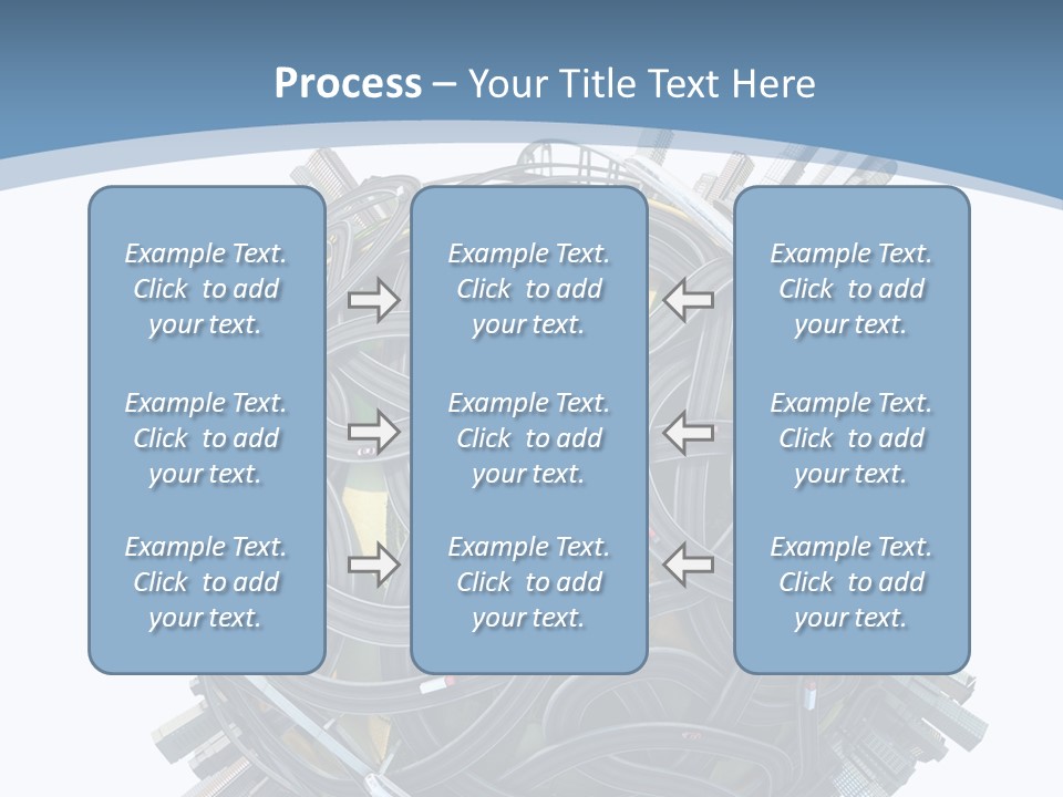 Chaotic Plane Travel PowerPoint Template