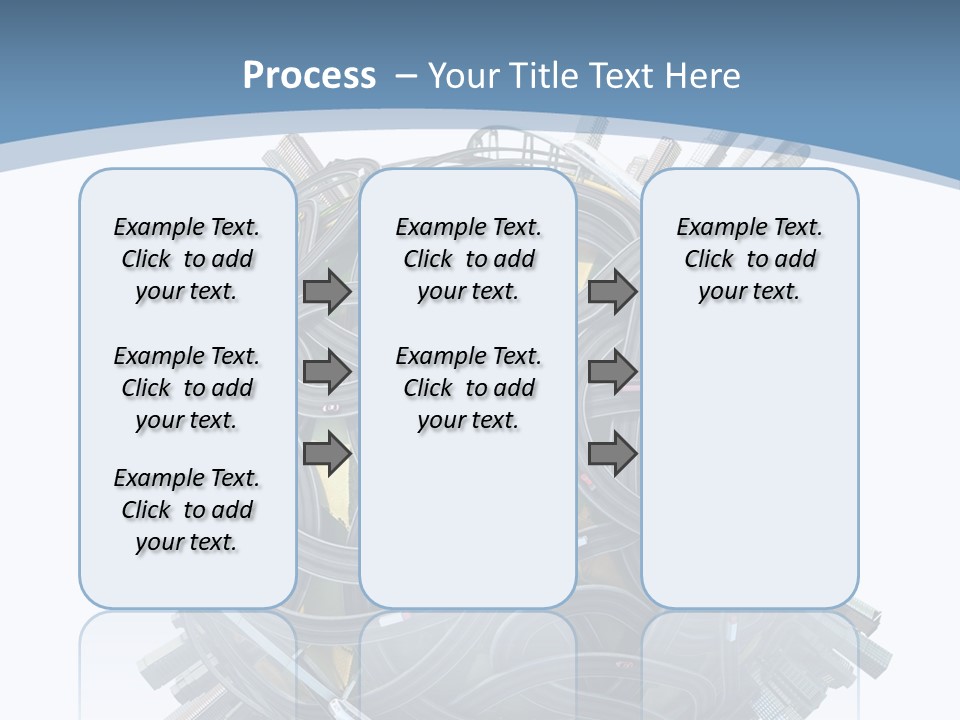 Chaotic Plane Travel PowerPoint Template