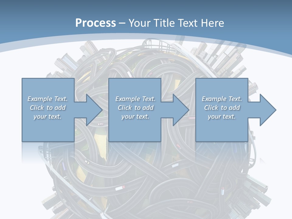 Chaotic Plane Travel PowerPoint Template