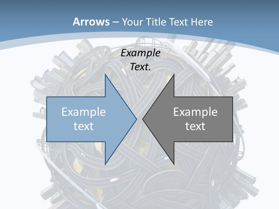 Chaotic Plane Travel PowerPoint Template