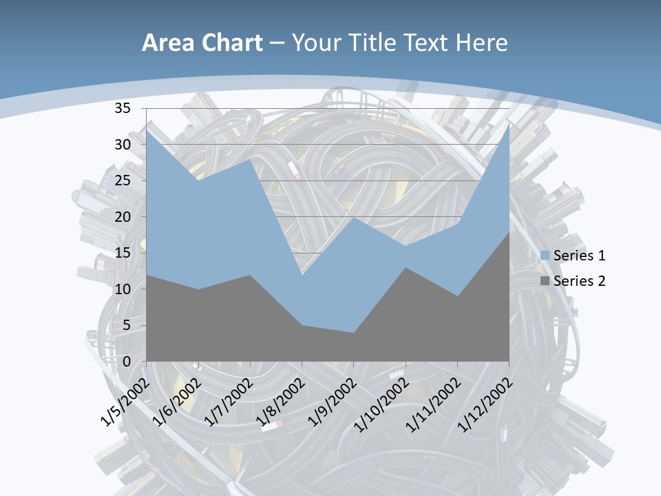Chaotic Plane Travel PowerPoint Template